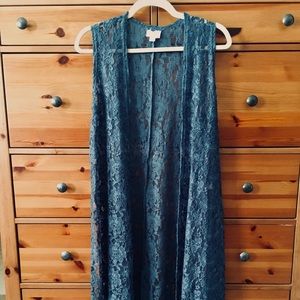 ❗️FLASH SALE❗️ LuLaRoe Lace Joy Duster Vest